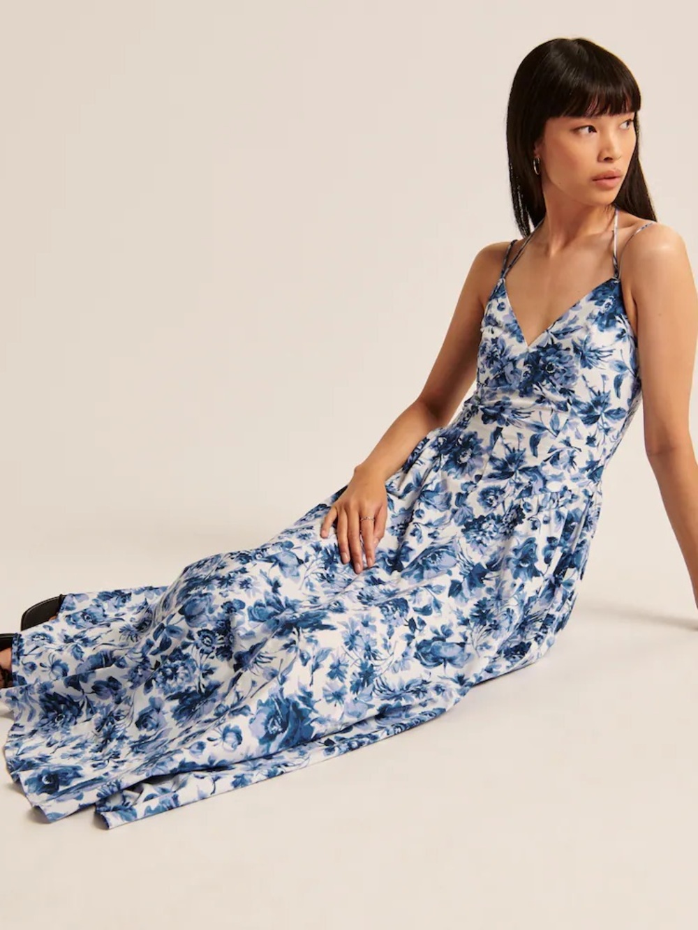 Abercrombie & Fitch Strappy Plunge Corset Maxi Dress - Picture 10 of 10